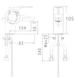 ban ve voi lavabo nong lanh american WF 0301