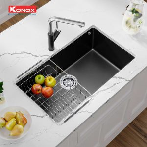 chậu rửa bát konox granite minh inax